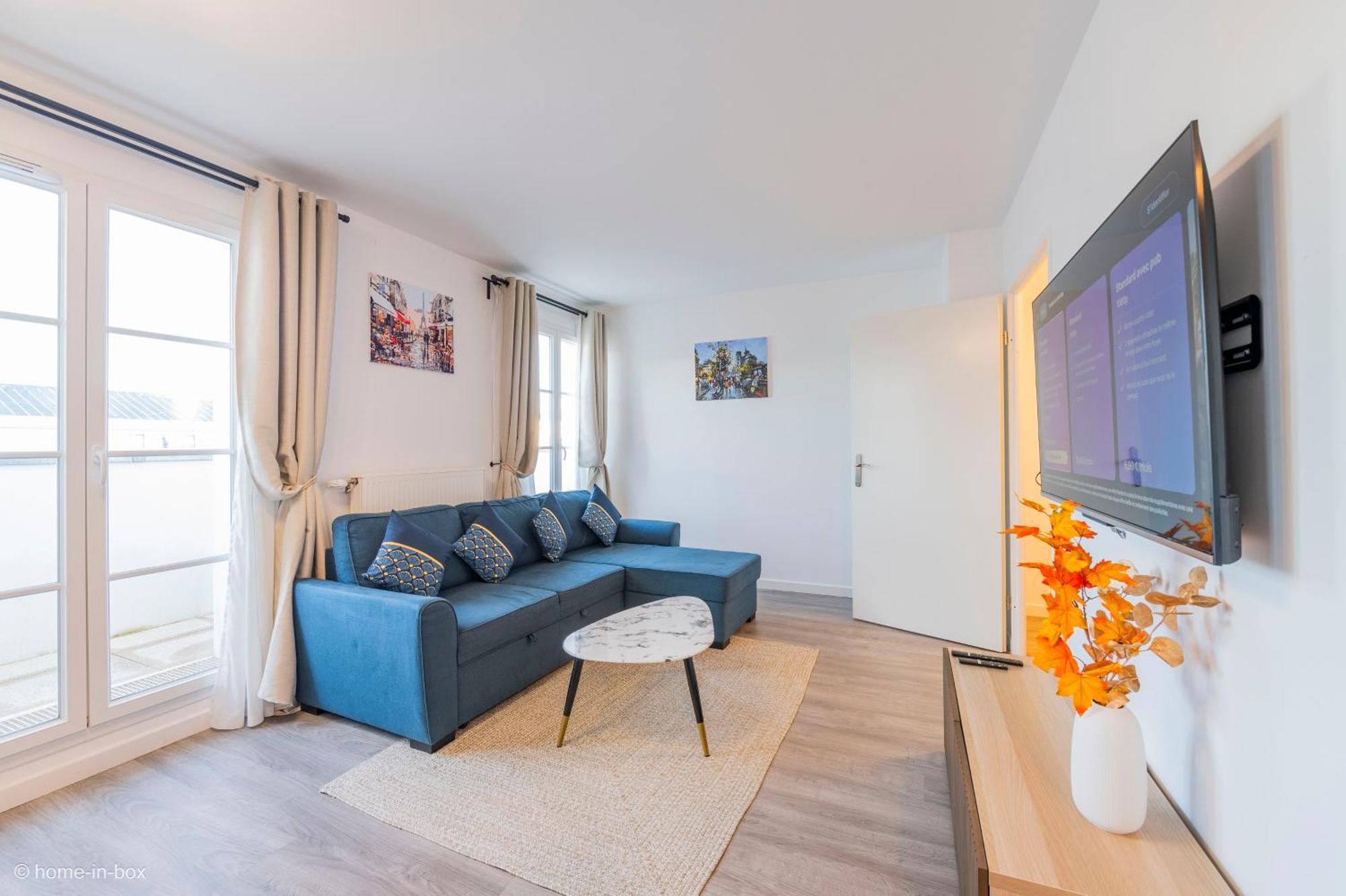 Le Cartier Appt F3, 7Mn Disneyland, Parking,Terrace Serris Exteriör bild